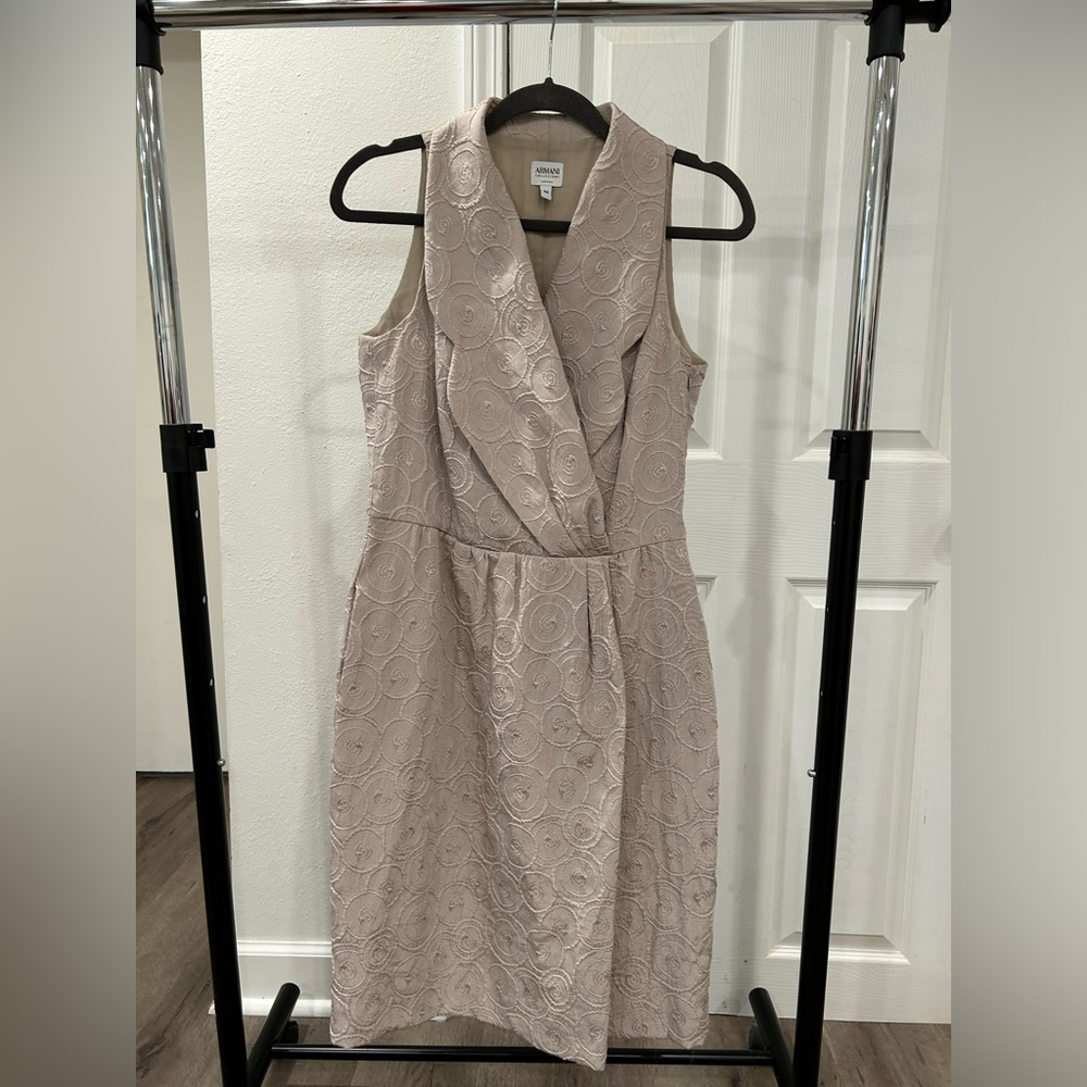 Armani Collezioni Textured Wrap Dress size 44/size6